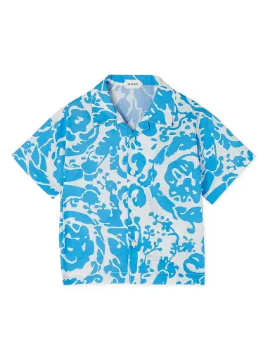 Versace Boy's Baby Boy's & Little Boy's Barocco Poplin Short-Sleeve Shirt | Thumbnail 1