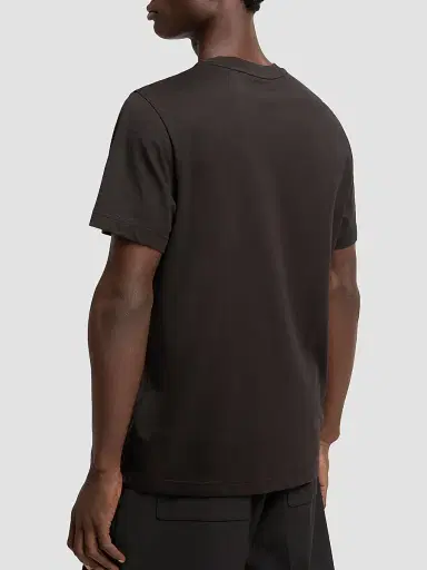 Moncler Men's Crewneck T-Shirt in Cotton - Black - Size XXXXL | Thumbnail 3 Moncler Men's Crewneck T-Shirt in Cotton - Black - Size XXXXL | Thumbnail 3