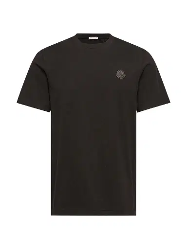 Moncler Men's Crewneck T-Shirt in Cotton - Black - Size XXXXL | Thumbnail 1 Moncler Men's Crewneck T-Shirt in Cotton - Black - Size XXXXL | Thumbnail 1
