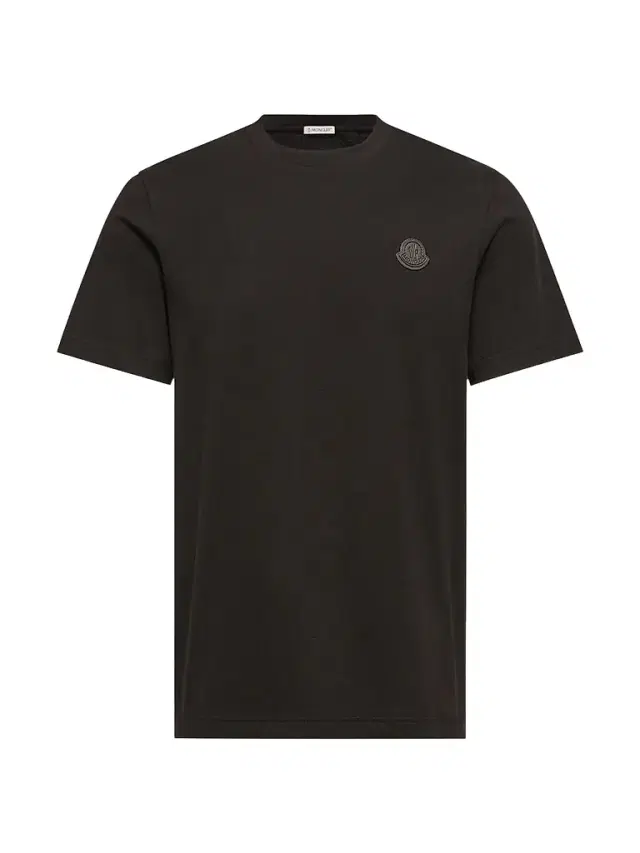 Moncler Men's Crewneck T-Shirt in Cotton - Black