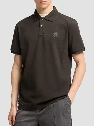 Moncler Men's Polo Shirt in Cotton Piquet | Thumbnail 2 Moncler Men's Polo Shirt in Cotton Piquet | Thumbnail 2