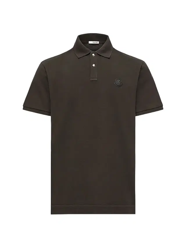 Moncler Men's Polo Shirt in Cotton Piquet - Olive Green