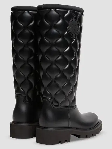 Moncler Women's Kickstream High Rain Boots - Black - Size 11 | Thumbnail 3