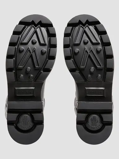 Moncler Women's Kickstream High Rain Boots - Black - Size 11 | Thumbnail 4