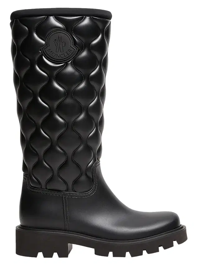 Moncler Women's Kickstream High Rain Boots - Black