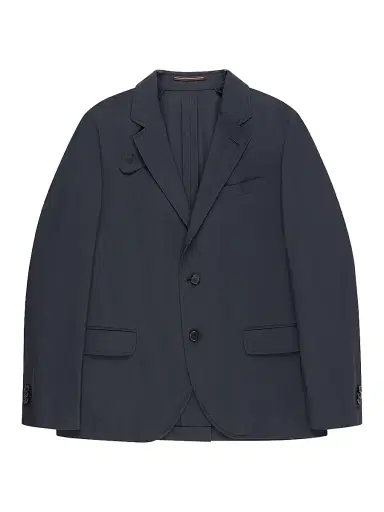 Slowear Men's Canvas Single-Breasted Blazer - Dark Blue | Thumbnail 1