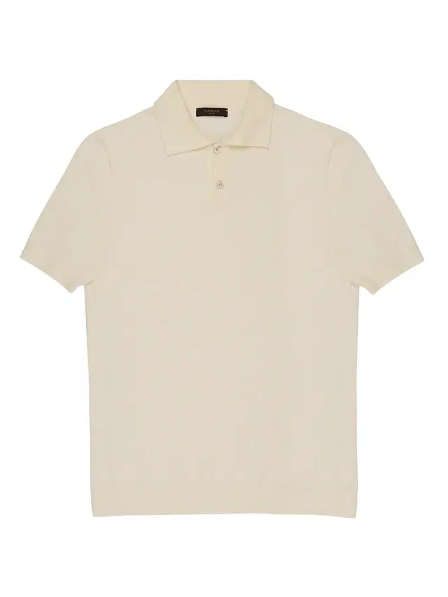 Slowear Men's Bouclé Short-Sleeve Polo Shirt - Natural - Size 46