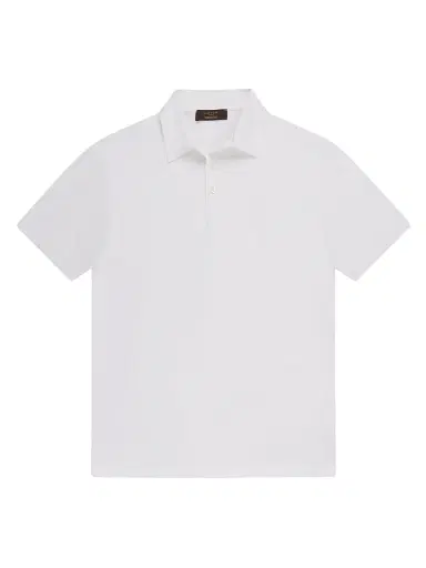 Slowear Men's Ice Short-Sleeve Cotton Polo Shirt - White - Size 36 | Thumbnail 1 Slowear Men's Ice Short-Sleeve Cotton Polo Shirt - White - Size 36 | Thumbnail 1