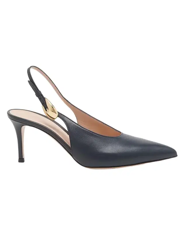 Gianvito Rossi Women's 70MM Leather Slingback Pumps - Denim