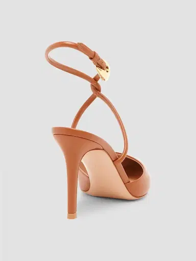 Gianvito Rossi Women's 85MM Ankle Wrap Leather Pumps | Thumbnail 3