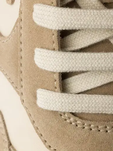 Prada Women's Suede and Re-Nylon Sneakers - Beige Khaki | Thumbnail 5 Prada Women's Suede and Re-Nylon Sneakers - Beige Khaki | Thumbnail 5