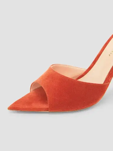 Gianvito Rossi Women's Elle 85MM Suede Mules | Thumbnail 5 Gianvito Rossi Women's Elle 85MM Suede Mules | Thumbnail 5