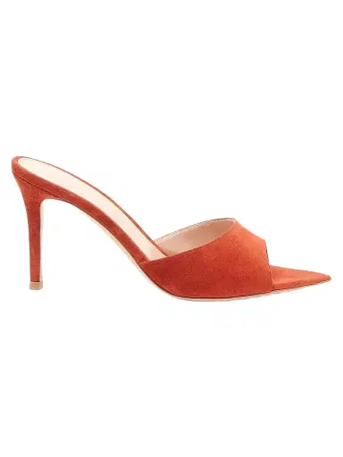 Gianvito Rossi Women's Elle 85MM Suede Mules | Thumbnail 1 Gianvito Rossi Women's Elle 85MM Suede Mules | Thumbnail 1