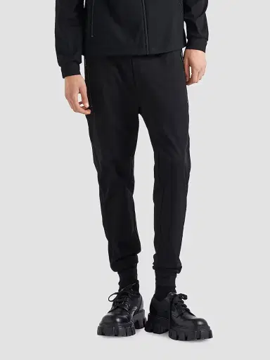 Prada Men's Technical Cotton and Re-Nylon Pants - Black - Size XXL | Thumbnail 2