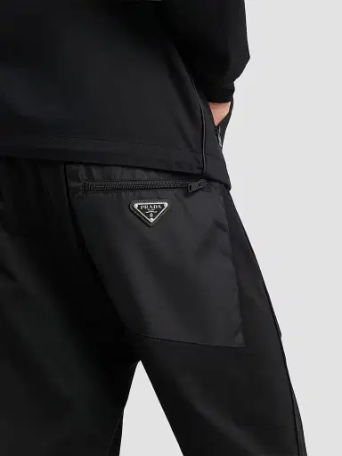 Prada Men's Technical Cotton and Re-Nylon Pants - Black - Size XXL | Thumbnail 5