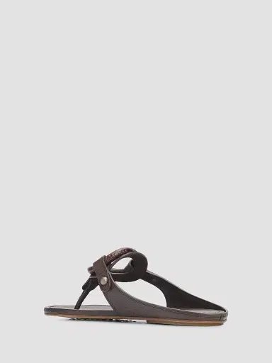 PEDRO GARCIA Women's Pattie Wood O-Ring Leather Sandals | Thumbnail 4 PEDRO GARCIA Women's Pattie Wood O-Ring Leather Sandals | Thumbnail 4