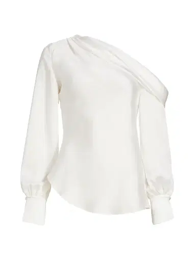 SIMKHAI Women's Alice Off-The-Shoulder Top - White | Thumbnail 1 SIMKHAI Women's Alice Off-The-Shoulder Top - White | Thumbnail 1