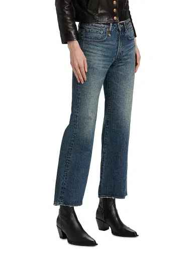 R13 Women's Joan Kick Flared Jeans - Melvin Blue Stretch - Size 31 | Thumbnail 4