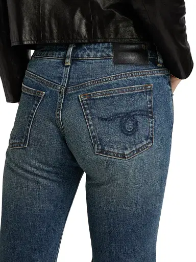 R13 Women's Joan Kick Flared Jeans - Melvin Blue Stretch - Size 31 | Thumbnail 6