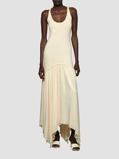Et Ochs Women's Ramona Asymmetric Stretch-Jersey Scoopneck Maxi Dress - Wax - Size XL | Thumbnail 2