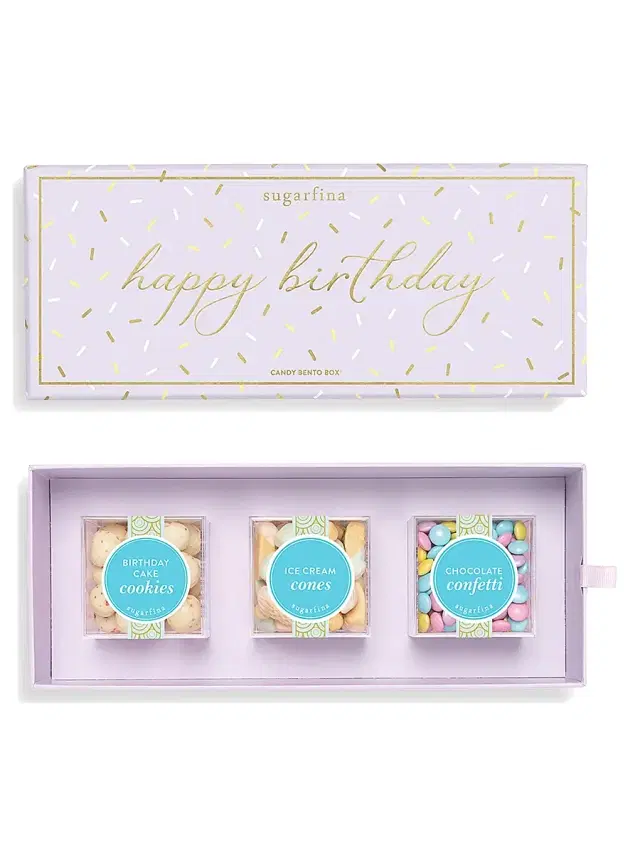 Sugarfina Happy Birthday 3-Piece Candy Bento Box