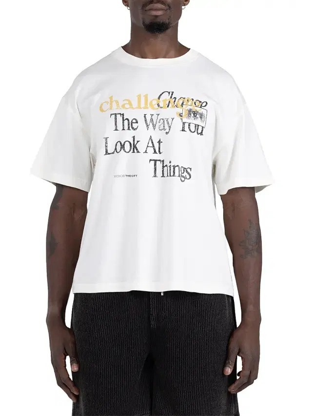 Honor The Gift Men's The Challenge Graphic Jersey T-Shirt - White