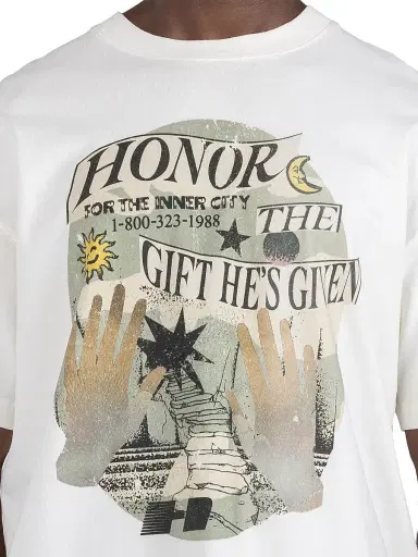 Honor The Gift Men's Gift He's Given Graphic Cotton T-Shirt - White - Size XXL | Thumbnail 2 Honor The Gift Men's Gift He's Given Graphic Cotton T-Shirt - White - Size XXL | Thumbnail 2
