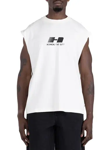 Honor The Gift Men's The Frequency Cotton Jersey Tank - White - Size XXL | Thumbnail 1