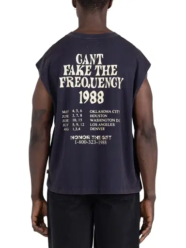 Honor The Gift Men's The Frequency Cotton Jersey Tank - Navy - Size XXL | Thumbnail 2