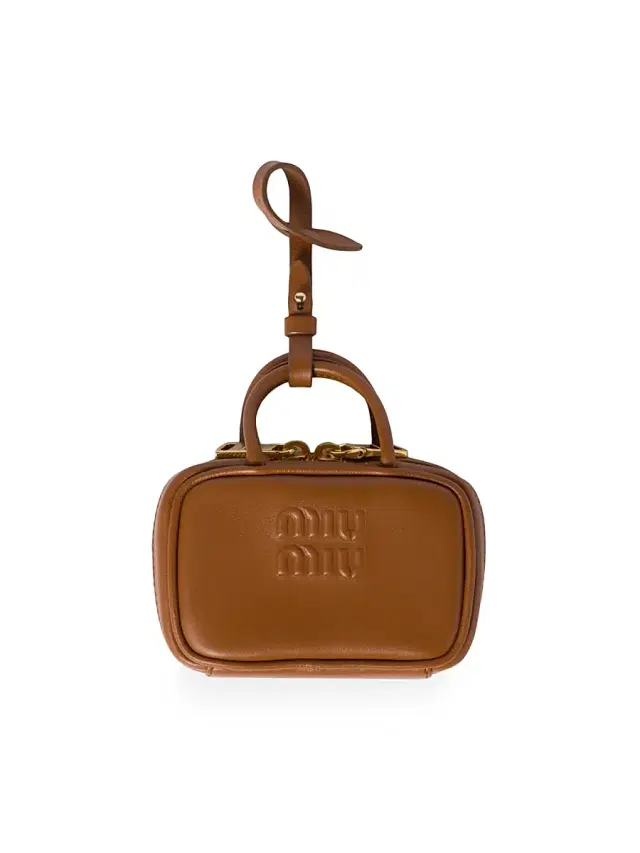 Miu Miu Women's Leather Trick Mini Bag - Brown