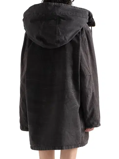 Prada Women's Canvas Coat - Black | Thumbnail 3 Prada Women's Canvas Coat - Black | Thumbnail 3