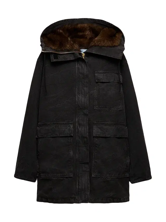 Women's Canvas Coat - Black