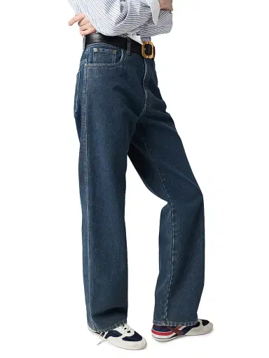 Miu Miu Women's Flocked Denim Trousers - Blue - Size 24 | Thumbnail 4 Miu Miu Women's Flocked Denim Trousers - Blue - Size 24 | Thumbnail 4