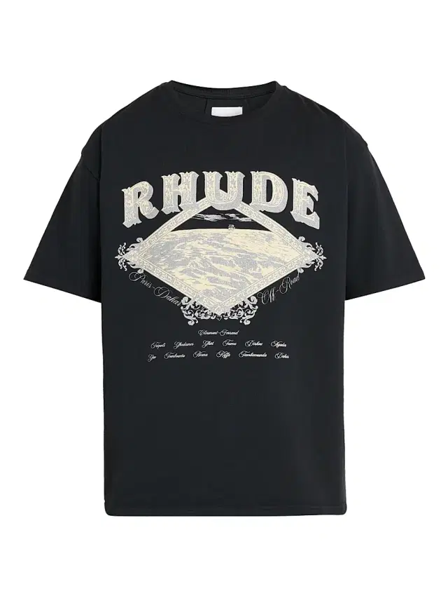 Rhude Men's Dakar Convoy T-Shirt - Vintage Black Silver