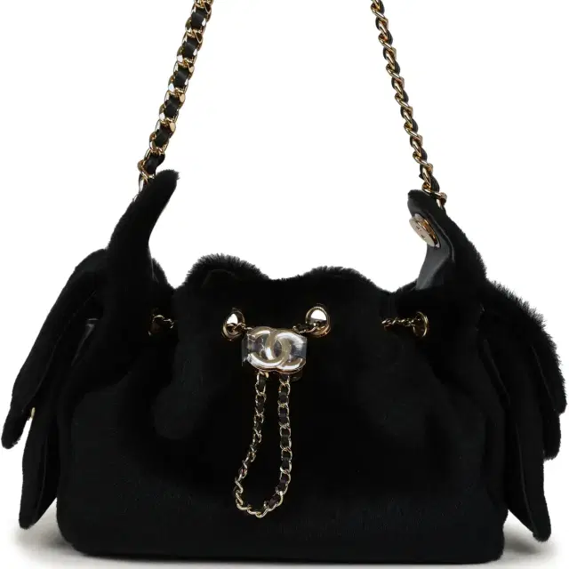 Chanel Chanel Mini 25 Hobo Bag Black Pony Hair Gold Hardware