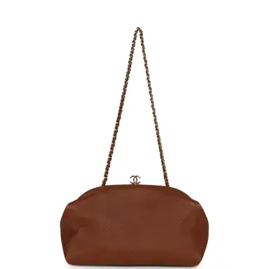 Chanel Chanel Small Clutch with Chain Camel Lambskin Gold Hardware | Thumbnail 7