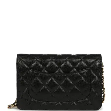 Chanel Chanel Wallet On Chain WOC Black Caviar Gold Hardware | Thumbnail 4 Chanel Chanel Wallet On Chain WOC Black Caviar Gold Hardware | Thumbnail 4