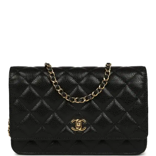 Chanel Chanel Wallet On Chain WOC Black Caviar Gold Hardware