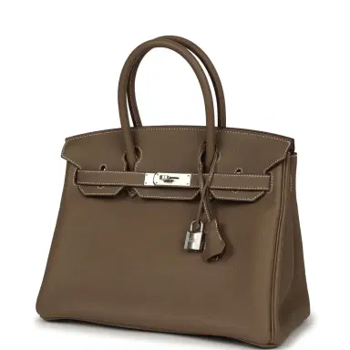 HERMÈS Hermes Birkin 30 Etoupe Togo Palladium Hardware | Thumbnail 5 HERMÈS Hermes Birkin 30 Etoupe Togo Palladium Hardware | Thumbnail 5