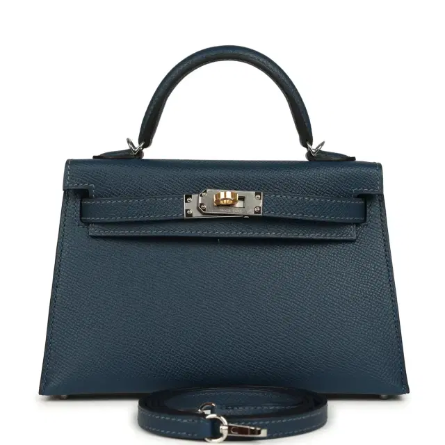 hermes Hermes Kelly Sellier 20 Bleu de Prusse Epsom Electrum Hardware