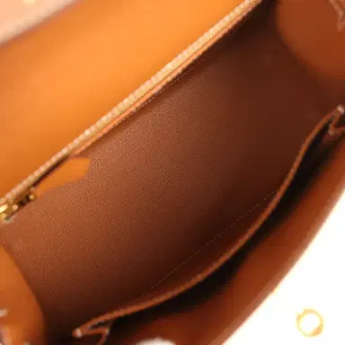 HERMÈS Hermes Kelly Sellier 25 Gold Epsom Gold Hardware | Thumbnail 8
