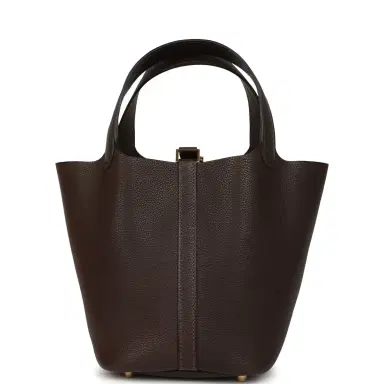 HERMÈS Hermes Picotin Lock 18 Ebene Barenia Faubourg Gold Hardware | Thumbnail 4 HERMÈS Hermes Picotin Lock 18 Ebene Barenia Faubourg Gold Hardware | Thumbnail 4
