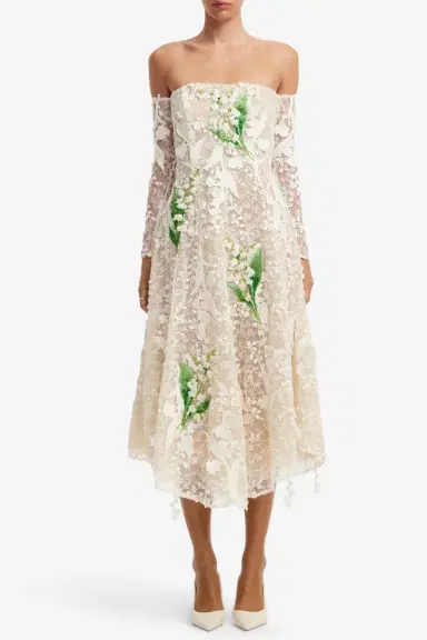 LEO LIN Ana Midi Dress | Thumbnail 2