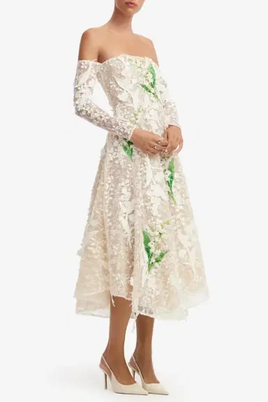 LEO LIN Ana Midi Dress | Thumbnail 3