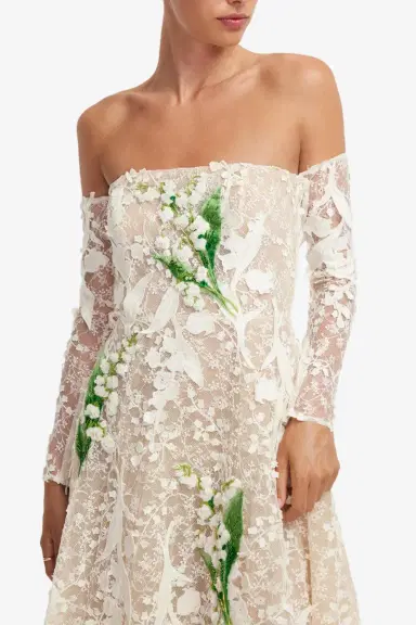 LEO LIN Ana Midi Dress | Thumbnail 4