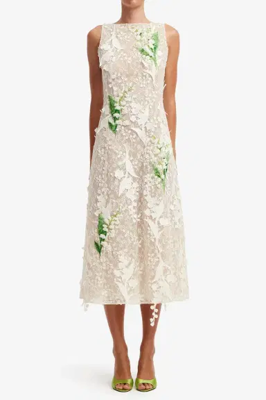 LEO LIN Cleo Dress - Snow | Thumbnail 2