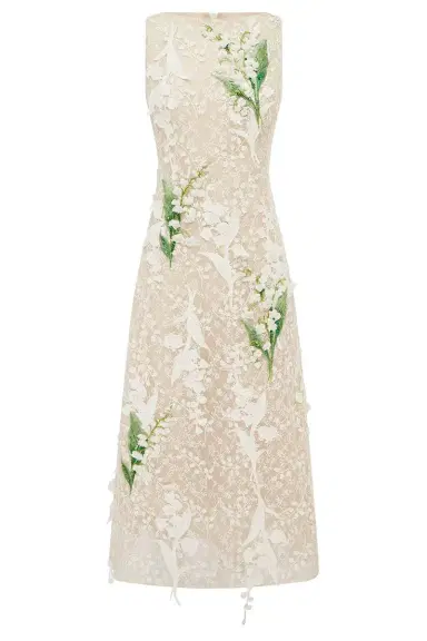 LEO LIN Cleo Dress - Snow | Thumbnail 1