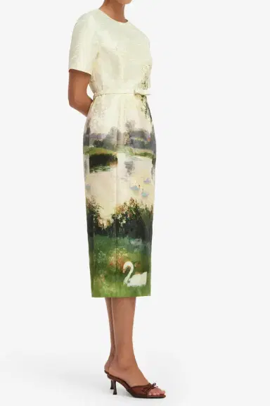 LEO LIN Elizabeth Midi Dress | Thumbnail 5