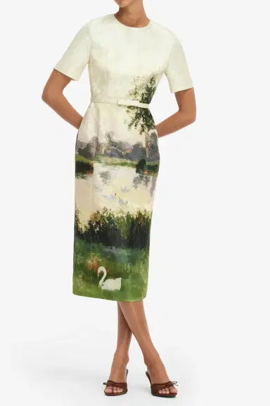 LEO LIN Elizabeth Midi Dress | Thumbnail 6