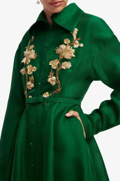 LEO LIN Josephine Gown - Forest | Thumbnail 2